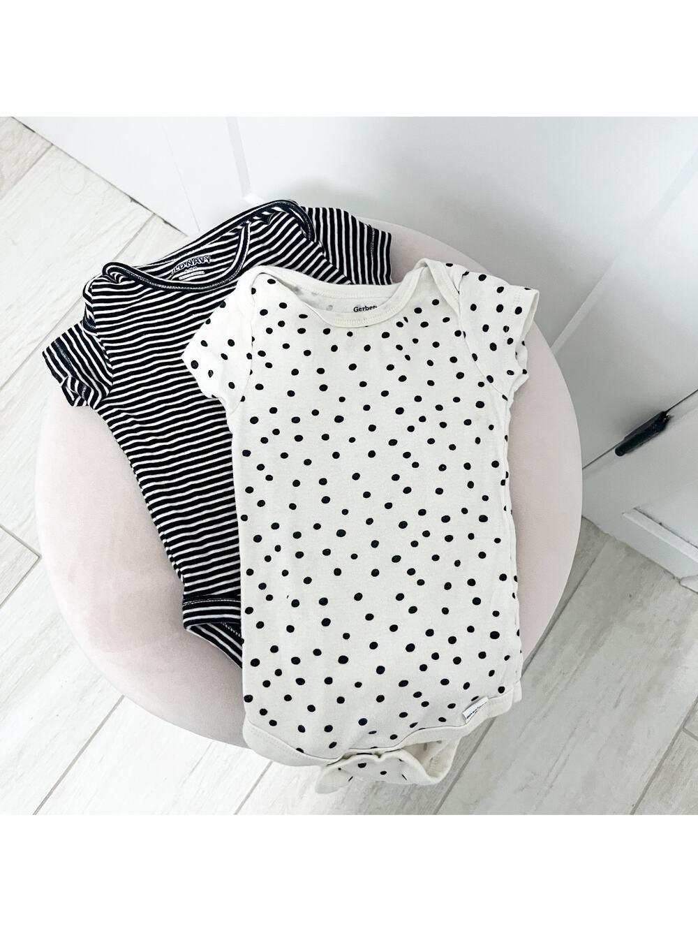 Baby Girl Bundle of 2 Onesies Size 6-12 Months
